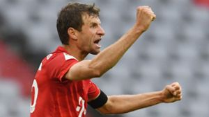 Thomas Müller will auch gegen Borussia Dortmund wieder jubeln. Foto: dpa/Andreas Gebert