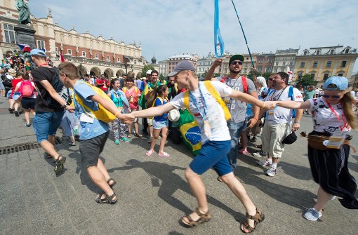Bis zum 31. Juli feiern Jugendliche aus aller Welt den Weltjugendtag in Krakau Foto: dpa
