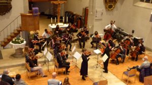 In der Martinskirche feierte das Junge Streichorchester ein umjubeltes Comeback. Foto: hos