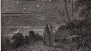 Dante und Vergil vor Beginn der großen Fahrt in einer Illustration von Gustave Doré. Foto: imago/Leemage/imago stock&people