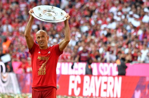 Arjen Robben hat nach 201 Bundesliga-Spielen, 99 Treffern und acht meister-Titeln mit dem FC Bayern seinen Rücktritt erklärt. Foto: AFP