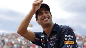 Erstmals auf dem Siegertreppchen: Daniel Ricciardo Foto: dpa