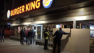 Die Burger-King-Filiale in Stuttgart ist immer wieder Schauplatz von Auseinandersetzungen. Foto: 7aktuell.de/Alexander Hald