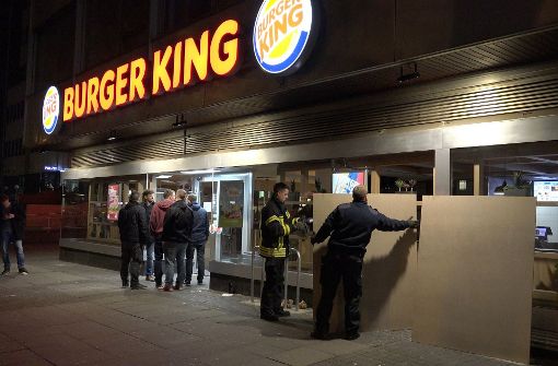 Die Burger-King-Filiale in Stuttgart ist immer wieder Schauplatz von Auseinandersetzungen. Foto: 7aktuell.de/Alexander Hald