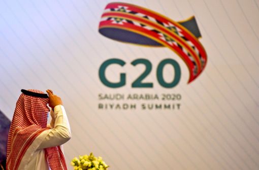 In  Riad finden viele Begleitveranstaltungen zum G20-Gipfel  statt. Die Staats- und Regierungschefs reisen am Wochenende aber nicht an, sondern werden per Video zugeschaltet. Foto: AFP/Fayez Nureldine