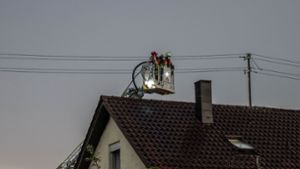 Brand in einem Dachstuhl in Herrenberg-Haslach Foto: SDMG/SDMG / Dettenmeyer