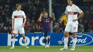 Lionel Messi erzielte für den FC Barcelona auch Tore gegen den VfB Stuttgart. Foto: imago sportfotodienst