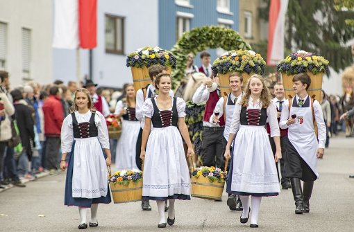 Der Umzug beim Fellbacher Herbst findet traditionell am Samstag statt. Foto: 7aktuell.de/Andreas Friedrichs