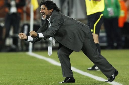 Maradona: Der HB-Mann der WM. Sehen Sie mehr vom großartigen Diego. Foto: dpa