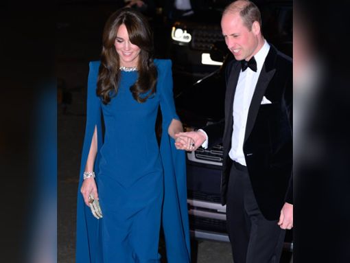 Kate und William auf dem Weg zur Aufzeichnung der Royal Variety Performance. Foto: IMAGO/PA Images