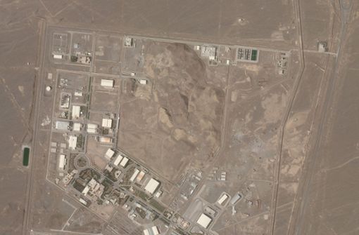 Diese Satellitenaufnahme zeigt die Atomanlage Natans vor der Explosion. Foto: dpa/--