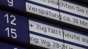 Laut Deutscher Bahn fuhren am Montag nur 40 Prozent der Fernverkehrszüge zwischen Deutschland und Frankreich. Foto: dpa