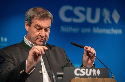 Markus Söder erzielte beim Parteitag sein bisher bestes Ergebnis. Foto: dpa/Peter Kneffel