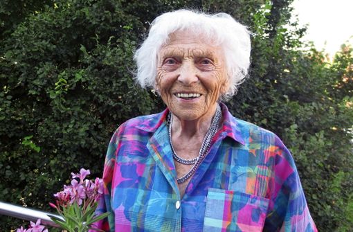 Inzwischen ist  Editha Humburg  98 Jahre alt. Foto: privat