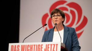 SPD-Chefin Saskia Esken kritisierte den grün-schwarzen Weg in Baden-Württemberg scharf. (Archivbild) Foto: dpa/Sebastian Gollnow