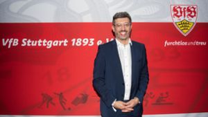 VfB-Präsident Claus Vogt wählt die Vorwärtsverteidigung. Foto: dpa/Tom Weller