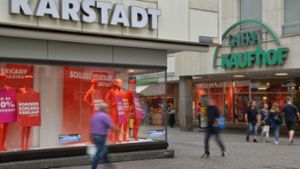 Zu wenig Kunden: der Niedergang des Warenhauskonzerns hält an. Foto: dpa/Harald Tittel