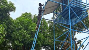 In der Stadt Brufut in Gambia wurden  drei Schulen mit solarbetriebenen Trinkwasserbrunnen ausgestattet. Foto: /privat