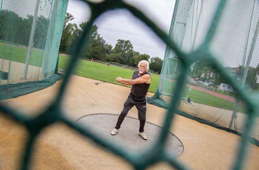Der Seniorensportler Siegfried Greiner trainiert fünf- bis sechsmal in der Woche Foto: Ines Rudel/Ines Rudel
