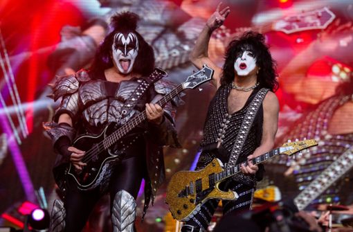 Kiss haben ihre Abschiedstour durch Deutschland am Samstag in München gestartet. Foto: dpa/Sven Hoppe