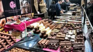 Der Salon du Chocolat in Paris lockt derzeit wieder zahlreiche Besucher an. Foto: Knut Krohn