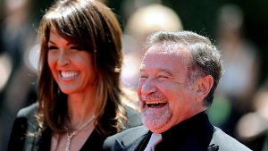 Robin Williams und seine dritte Ehefrau Susan Schneider im August 2010. Foto: dpa