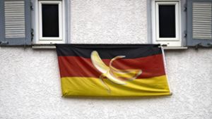 Ausgerechnet Banane? Die Flagge im Rudersberger Ortsteil Oberndorf. Foto: Gottfried / Stoppel