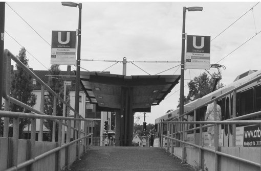 Einer der wichtigsten Orte in Stammheim: Die Stadtbahn-Endhaltestelle Foto: Waldow