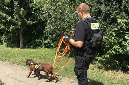 Die Polizei sucht im Rems-Murr-Kreis nach einem Messerstecher – auch mit Mantrailer-Hunden. Foto: Polizeipräsidium Aalen