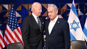 US-Präsident Joe Biden (l.) bei einem Besuch in Israel. Biden hat die Politik von Israels Regierungschef Benjamin Netanjahu im Gazastreifen als einen „Fehler“ bezeichnet. Foto: IMAGO/ZUMA Wire/IMAGO/Avi Ohayon/Israel Gpo