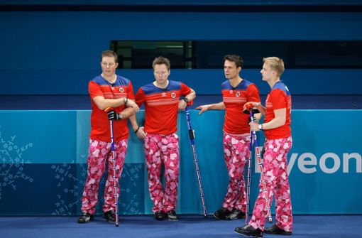 Die Curler aus Norwegen verbreiten bei Olympia 2018 viel Liebe. Foto: Getty Images AsiaPac