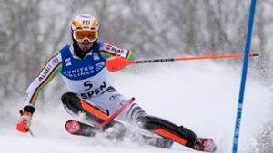 Linus Straßer ist beim Slalom in Aspen auf den zweiten Rang gerast. Foto: Robert F. Bukaty/AP/dpa