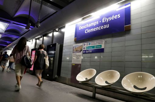 Hier die Metro-Station vom Frankreichs Nationaltrainer Didier Deschamps. Foto: AFP