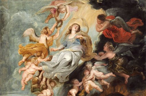 Die Himmelfahrt der Jungfrau Maria, Gemälde von Peter Paul Rubens, um 1620. Foto: Imago//n
