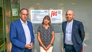 „Entscheidung mit Wehmut“: Frank Kaltenborn, Elvira Postic und Dekan Bernd Weißenborn äußerten sich zum Aus der FBS. Foto: Roberto Bulgrin