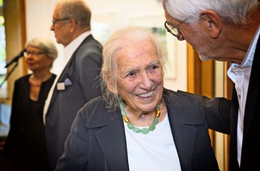 Hildegard Ruoff an ihrem 100. Geburtstag am 3. Oktober 2019 Foto: /Horst Rudel/Archiv
