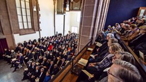 Der Festgottesdienst zur neu eröffneten Hopitalkirche. Foto: Lichtgut/Julian Rettig