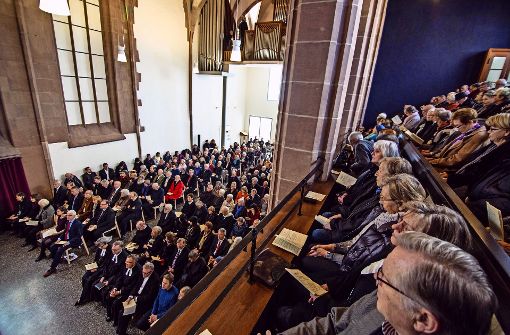 Der Festgottesdienst zur neu eröffneten Hopitalkirche. Foto: Lichtgut/Julian Rettig