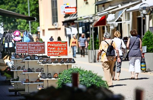 Die Ludwigsburger Fußgängerzone: Viele Händler beleben mit ihren Angeboten die City – und sind im Bund der Selbstständigen organisiert und vernetzt. Foto: factum/Archiv