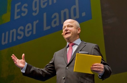 Der Landesvorsitzende der Südwest-FDP, Michael Theurer, beim Dreikönigstreffen in Stuttgart. Foto: dpa