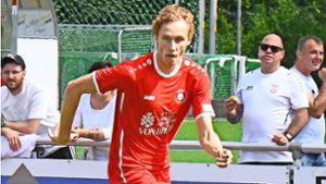 Der Lichtblick bei der Niederlage: Der Youngster Philipp Biermann feierte ein starkes Liga-Debüt. Foto: Günter  Bergmann