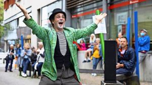 Clown Klikusch hat zum Auftakt am Samstag das Publikum unterhalten. Foto: Horst Rudel
