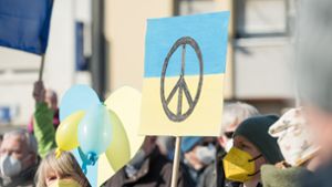 Schon vor zwei Jahren zeigte Böblingen Solidarität mit der angegriffenen Ukraine. Foto: Eibner-Pressefoto/Ioannou