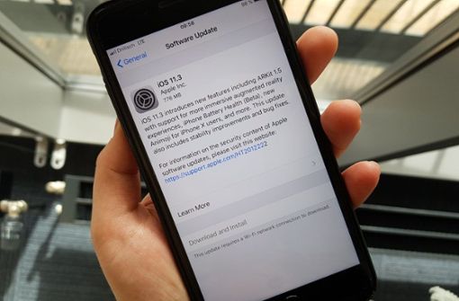 Ein Update des Betriebssystems iOS 11 ist seit einigen Tagen verfügbar. Foto: Isabel Mayer