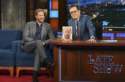 Prinz Harry war im Januar zu Gast in Stephen Colberts „Late Show“. Foto: dpa/Scott Kowalchyk