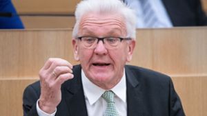 Ministerpräsident Winfried Kretschmann (Grüne) im Landtag. Foto: dpa/Marijan Murat