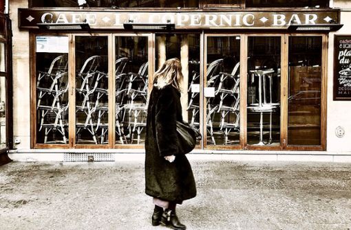 Bis auf weiteres geschlossen: ein Bistro in Paris. Foto: Knut Krohn