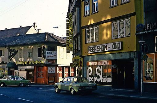 Peep-Show in den  1970er Jahren an der Eberhardhardstraße. Foto: Gerhard Goller
