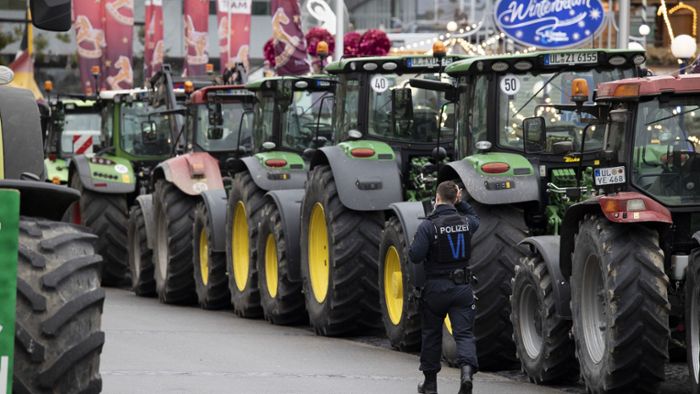 Bauernprotest in Stuttgart und Region: Am Montag und Freitag droht Verkehrschaos