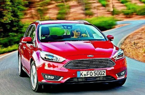 Die markante neue Frontlinie des Ford Focus fällt positiv auf. Foto: Hersteller